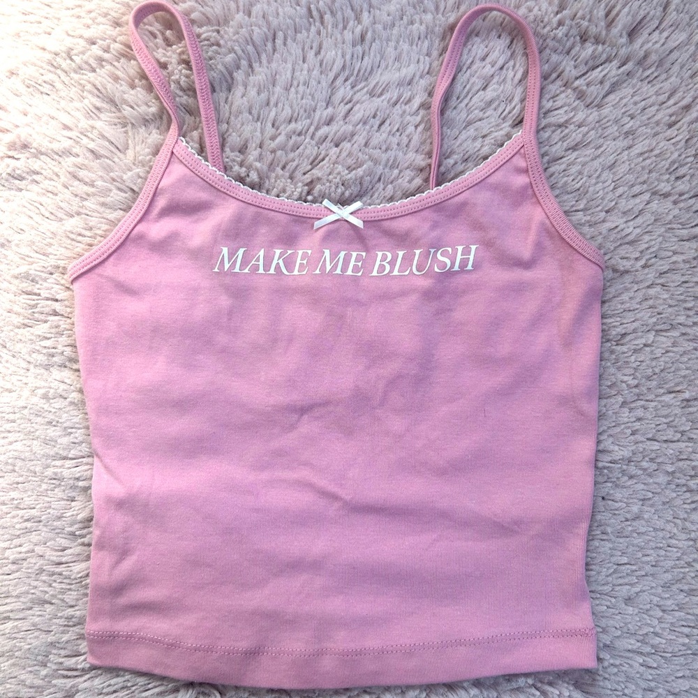 Garage Pink Women's Tank Top - "Make Me Blush"